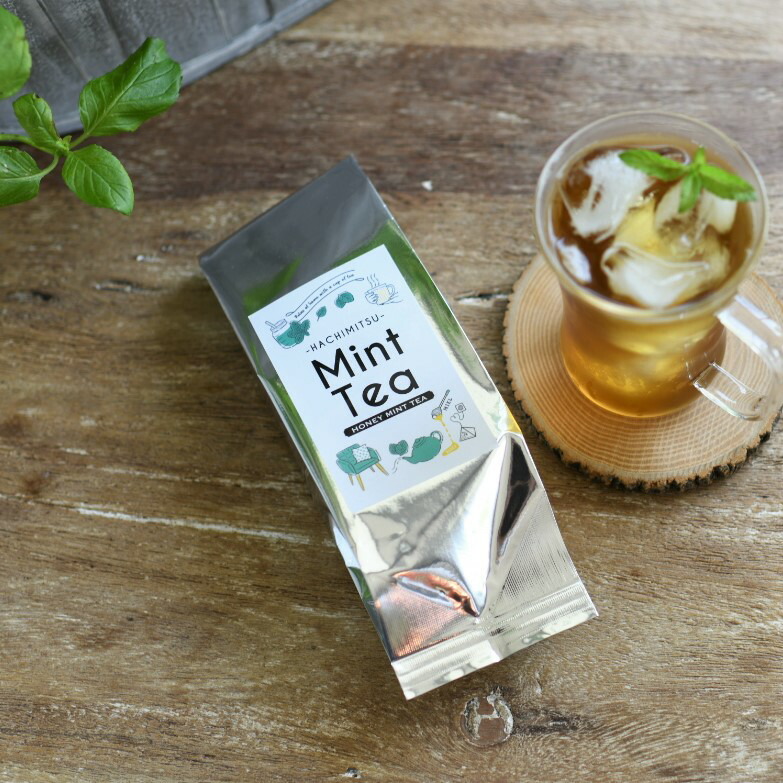 楽天市場 Mint Tea ハチミツミントティー 袋入 プチギフト ミントティー ハーブティー はちみつ 蜂蜜 ホットティー アイスティー ミルクティー ティーバッグ グランジャポン 楽天市場店