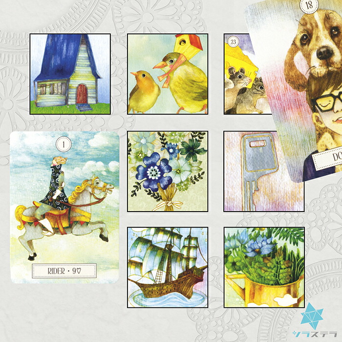 日本語解説書付き ドリーミング Dreaming 正規品 ルノルマン ユーエスゲームス Way Lenormand プチルノルマン36枚 ウェイ メーカーオリジナル英文解説書