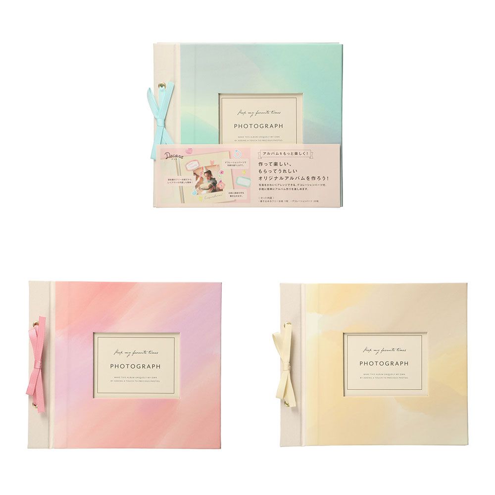 【即購入OK♥】マーブルデザイン アルバム オシャレ　可愛い MARK'S アルバム 手作り デコラ スクラップ台紙アルバム