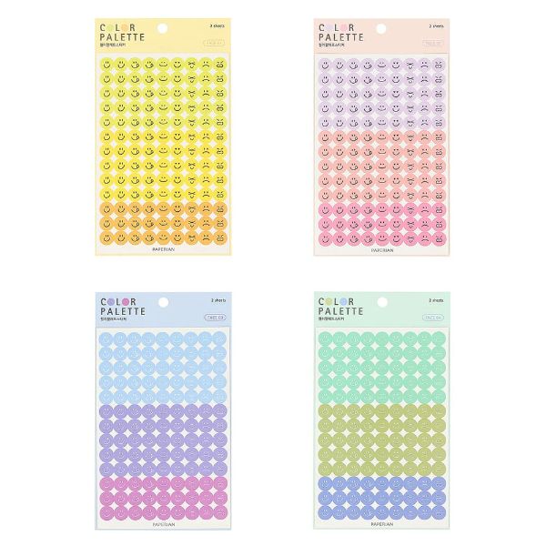 楽天市場 フェイス ステッカー シール アイコン ライフログ カラフル デコレーション 韓国 文具 おしゃれ かわいい Paperian ぺーパーリアン Online Mark S 手帳 雑貨