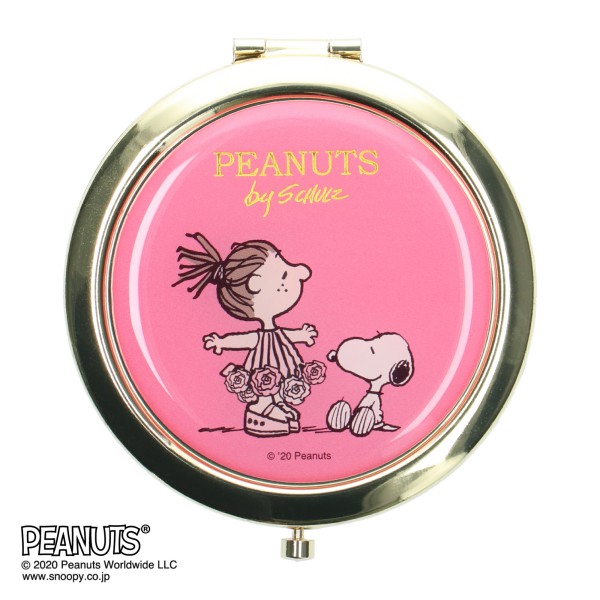 楽天市場 オリジナル コンパクト ミラー 鏡 ピンク スヌーピー Snoopy マークス Online Mark S 手帳 雑貨