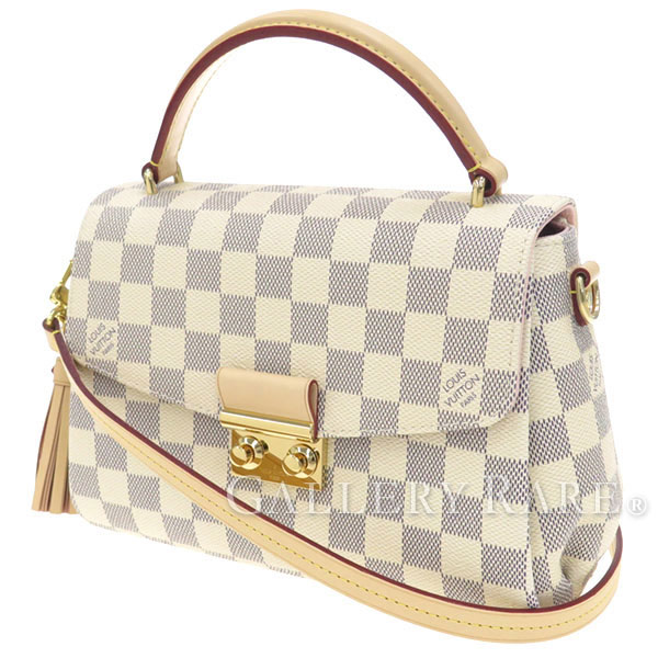 Gallery Rare Louis Vuitton Handbag Damier Azur Croisette N41581 Louis Vuitton Handbag Damier Azur Croisette N41581 Bag