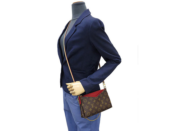 Louis Vuitton M41638 Pallas Clutch Crossbody Bag Monogram Canvas | Confederated Tribes of the ...