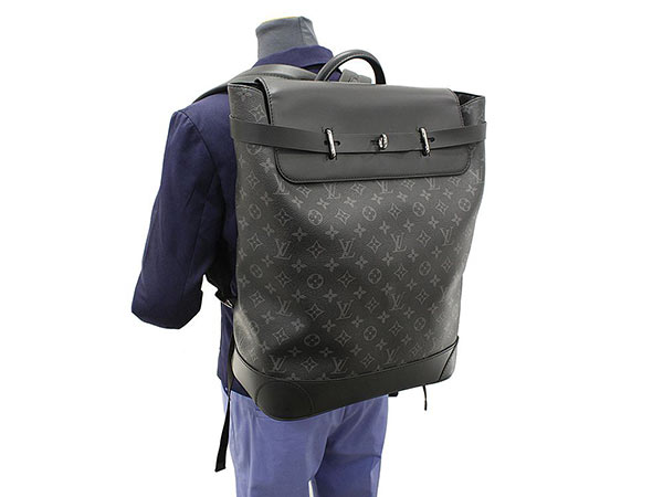 Gallery Rare Louis Vuitton Rucksack Monogram Eclipse Steamer Louis Vuitton Rucksack Monogram Eclipse Steamer Backpack M44052 Bag Men