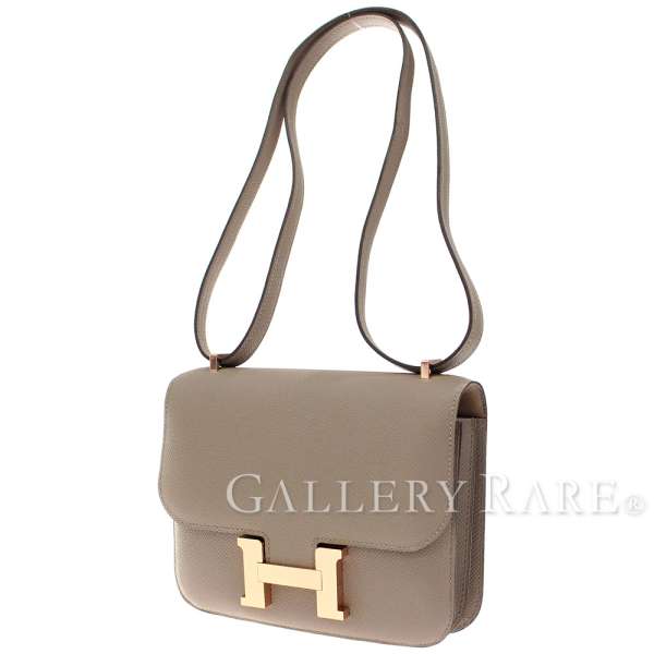 エプソン C刻印 ゴールド金具 コンスタンスミニ エルメス ショルダーバッグ HERMES 【新品】 ルージュグレナ