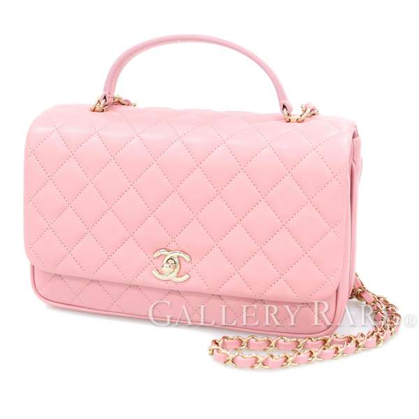 Gallery Rare Chanel Matelasse Lambskin Pink Handbag 2way Coco Chanel Matelasse Lambskin Pink Handbag 2way Coco A57043 Italy Authentic 4665694