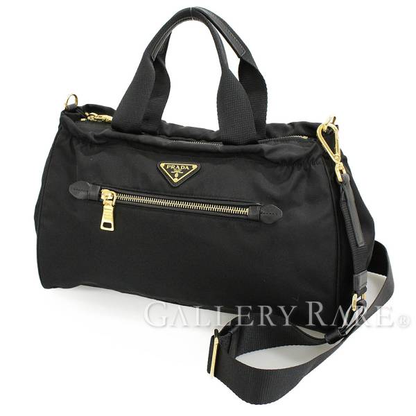 Gallery Rare Prada Handbag 2way Shoulder Bag Black Nylon B1843m Prada Handbag 2way Shoulder Bag Black Nylon B1843m