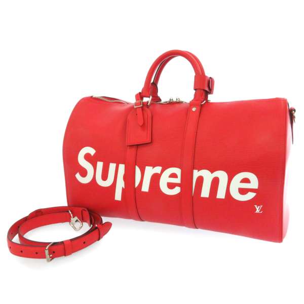 楽天市場 ルイヴィトン ボストンバッグ エピ キーポル バンドリエール45 シュプリーム コラボ M Louis Vuitton Supreme 限定 中古 ギャラリーレア楽天市場店