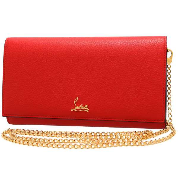 送料無料 チェーンウォレット 未使用 財布 ケース クリスチャン ルブタン 財布 クリスチャン ルブタン Christian Louboutin チェーンウォレット ショルダーバッグ E 25f 中古 バッグ チェーン 財布 中古 ギャラリーレア店