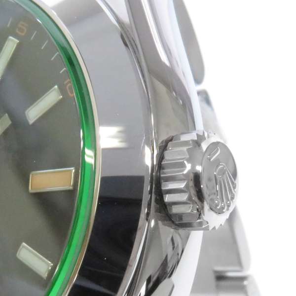 ロレックス ミルガウス グリーンガラス ランダムシリアル ルーレット gv Rolex 腕時計 黒文字盤 中古 Sylvainpaley Cool