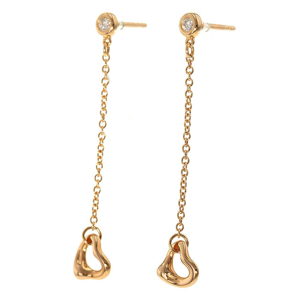 本物品質の ティファニー ピアス バイザヤード オープン ハート ダイヤモンド 計0 06ct K18pgピンクゴールド Fucoa Cl