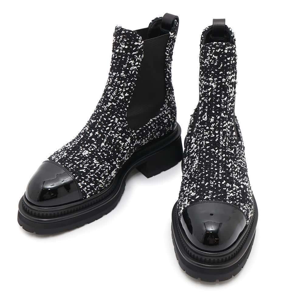 【美品】CHANELシャネルサイドゴアブーツ　ブラック　37サイズ 2025年最新】CHANEL 素材：本革 サイドゴアブーツの人気アイテム