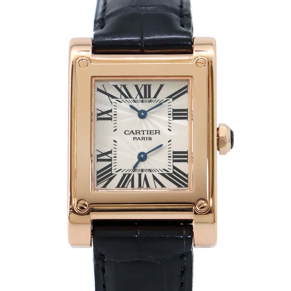 Cartier カルティエ 時計 カルティエ - タンク ア ビス ア ギシェ タイム&デイト