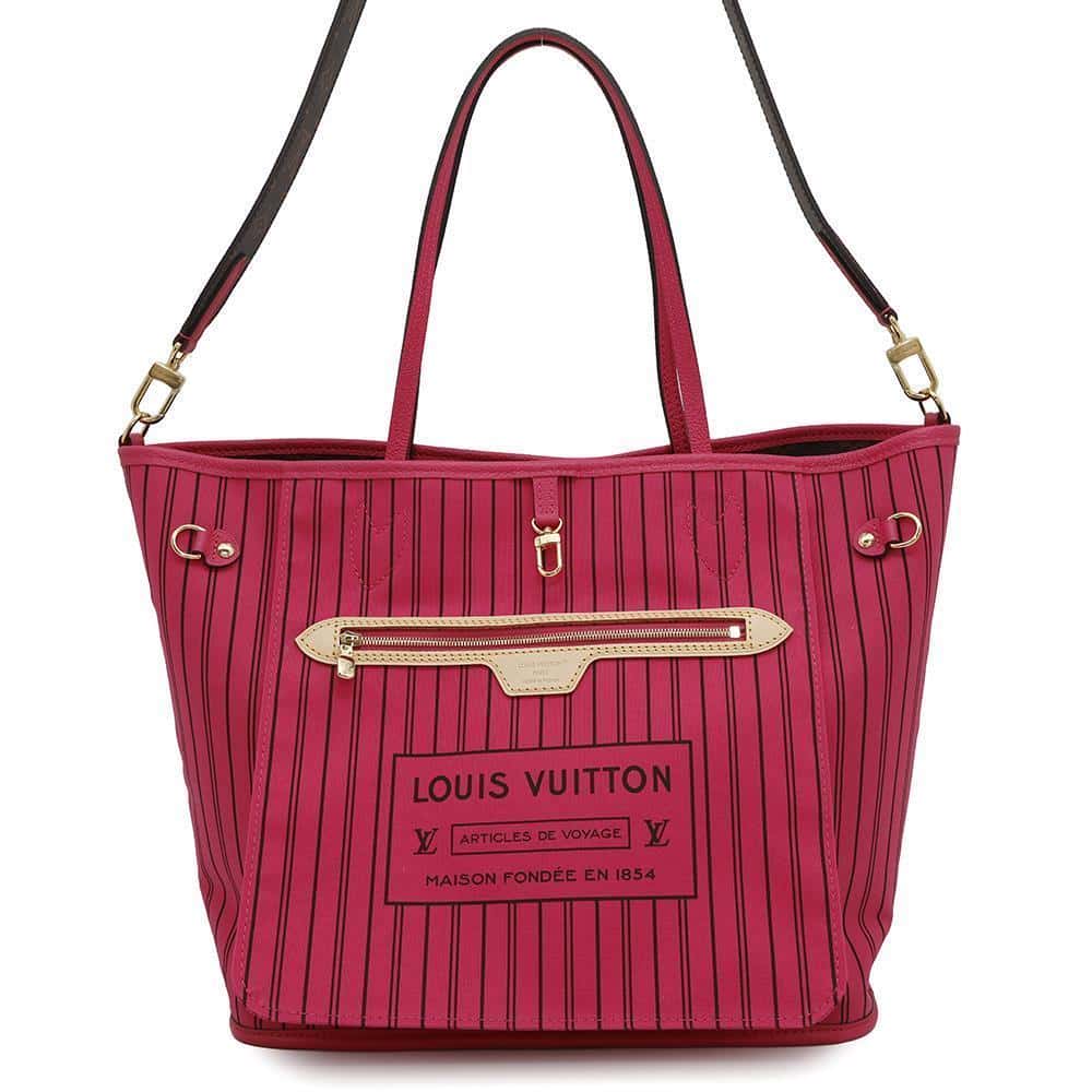 ルイ・ヴィトン トートバッグ ブラウン/レッド LOUIS VUITTON - ルイヴィトン LOUIS VUITTON トートバッグ
