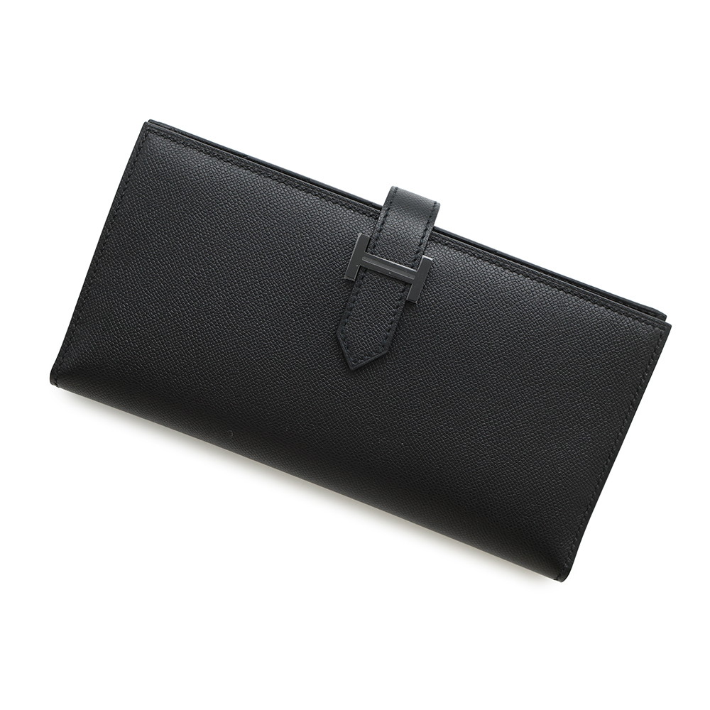 ✨エルメス✨HERMES ベアンスフレ　リザード　ブラック　マチ有　財布　ユニセ 楽天市場】【財布】HERMES エルメス ベアンスフレ 2つ折り長財布