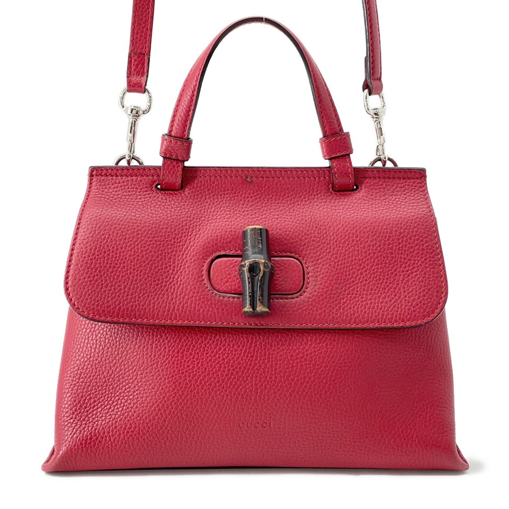 GUCCI グッチ ハンドバッグ デイリー バンブー 2WAY 370831 GUCCI(グッチ) / バンブーデイリー/ショルダーバッグ/レザー/GRY