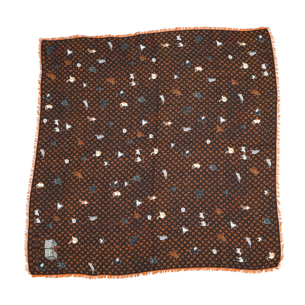 限定レア品　ルイヴィトン　エトールキャットグラム　モノグラム　ストール　マフラー 楽天市場】LOUIS VUITTON(ルイ・ヴィトン) エトール・キャット