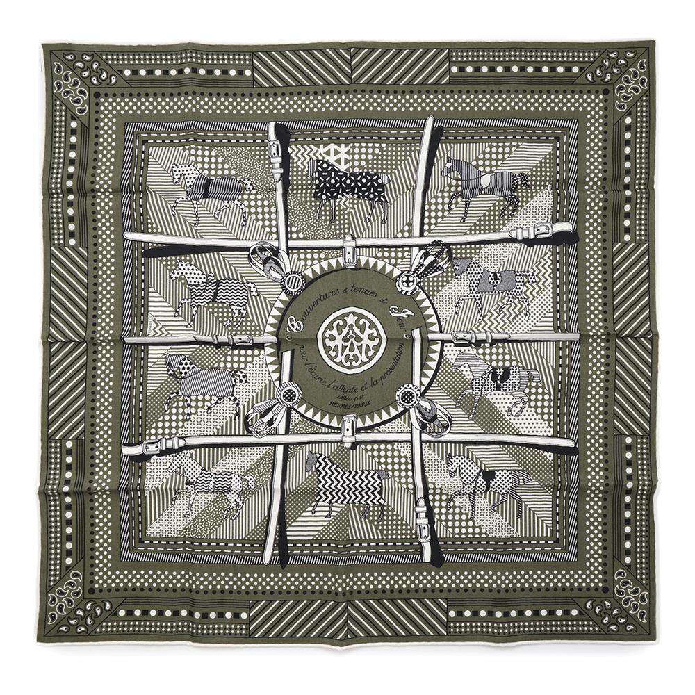 【美品】エルメス　カレH 65 馬着　2024秋冬 楽天市場】エルメス スカーフ カレH 65 馬着 Couvertures et