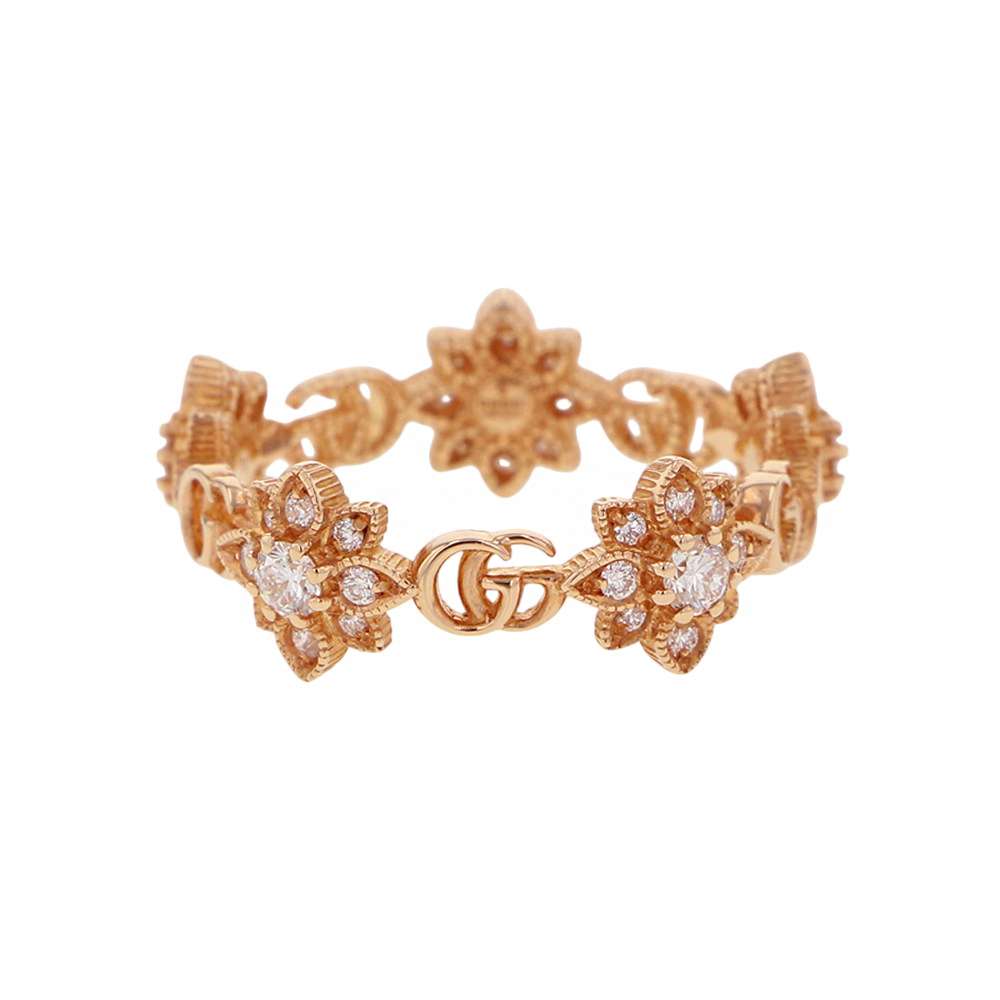 楽天市場】グッチ GUCCI リング フローラ フラワー GG ロゴ