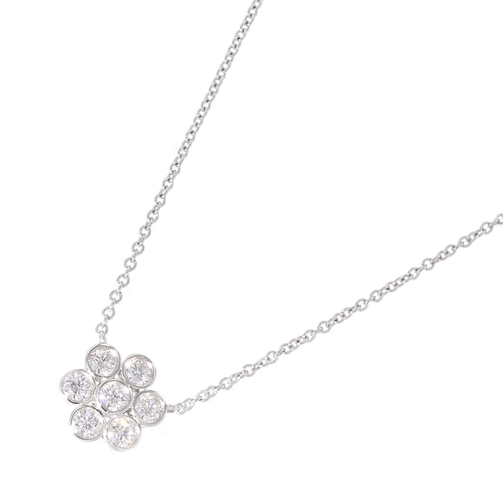 ティファニー ベゼルセット フラワー モチーフ ネックレス プラチナ PY2fe 楽天市場】【Tiffany & Co】ティファニー ベゼルセット フラワー