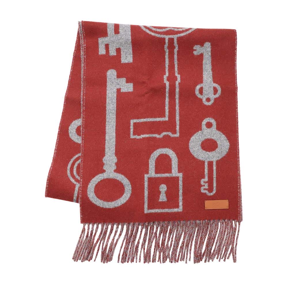 【希少！】HERMES Ikatジグザグマフラー カシミヤマフラー 25×170 cm 《ジグザグのサングル》 | Hermès