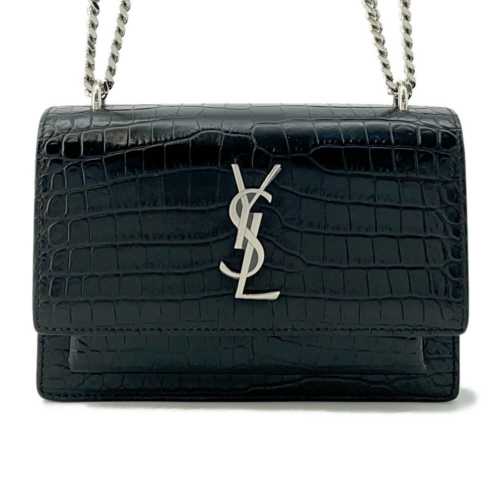 黒レザー スタッズ付き ウォレットチェーン 約53cm 楽天市場】サンローラン 【YVES SAINT LAURENT】 スタッズ