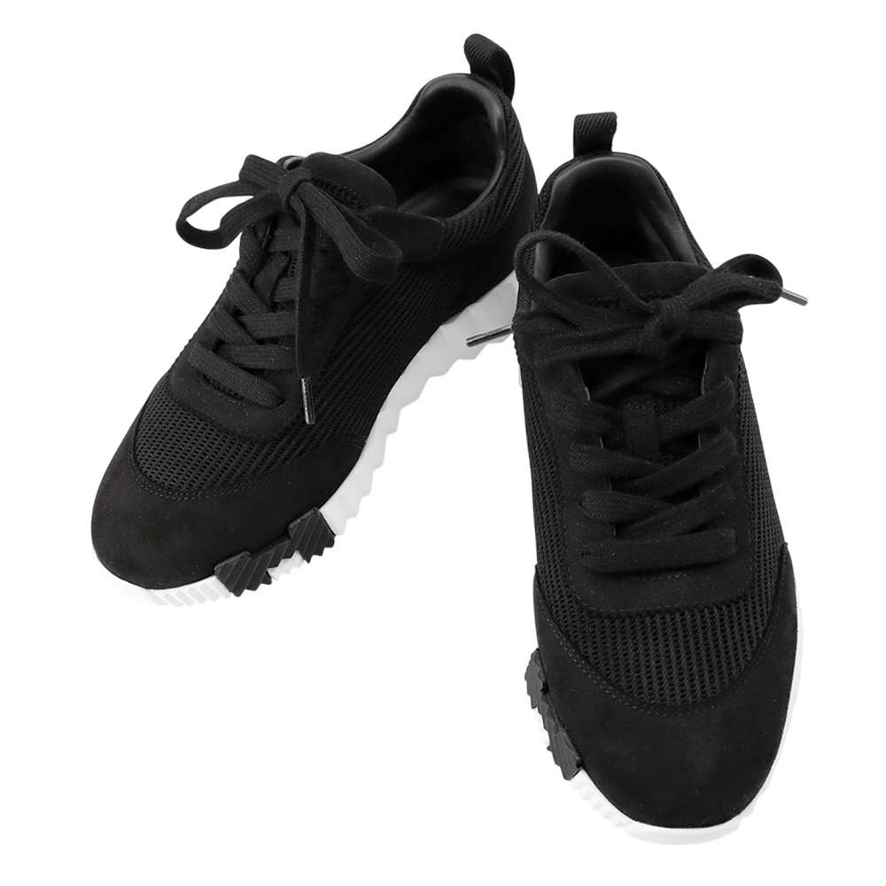 【美品】PRADA モノリス　厚底レザー スニーカー ブラック　1E119N プラダ モノリス レザー スニーカー 35 レディース ブラック 119