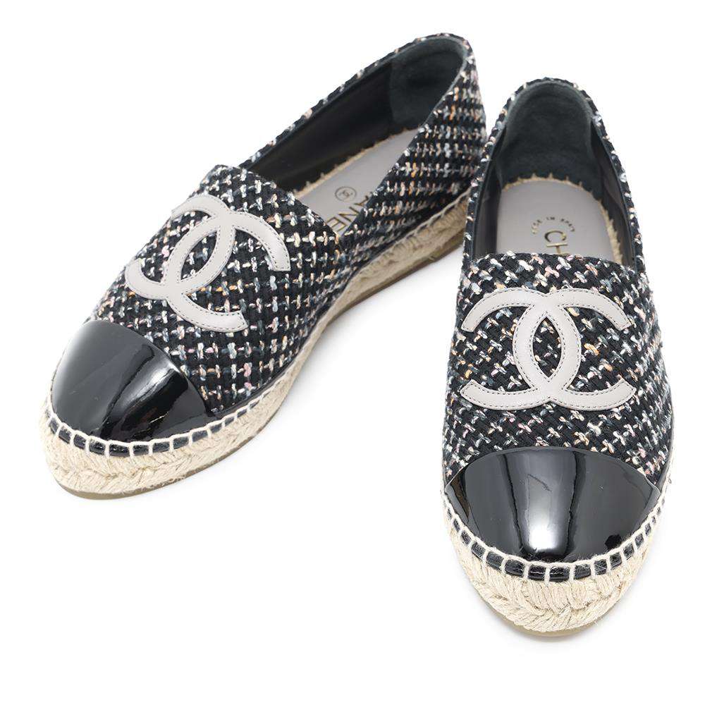 CHANEL シャネル　エスパドリーユ　ココマーク　モカ　ブラック　黒　ローファ 楽天市場】CHANEL シャネル ココマーク エスパドリーユ チャッカ