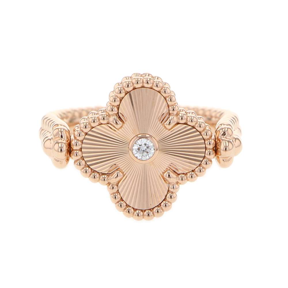 【8/31まで】ヴァンクリーフ＆アーペル　ヴィンテージアルハンブラ　リング 楽天市場】ヴァンクリーフ＆アーペル 指輪 K18YG ダイヤ12P(0.48