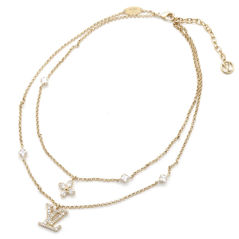 ルイヴィトン　ネックレス　LVホーン M00044 全長45cm 1854 LV 楽天市場】ルイヴィトン M00044 LVホーン ネックレス 金属製