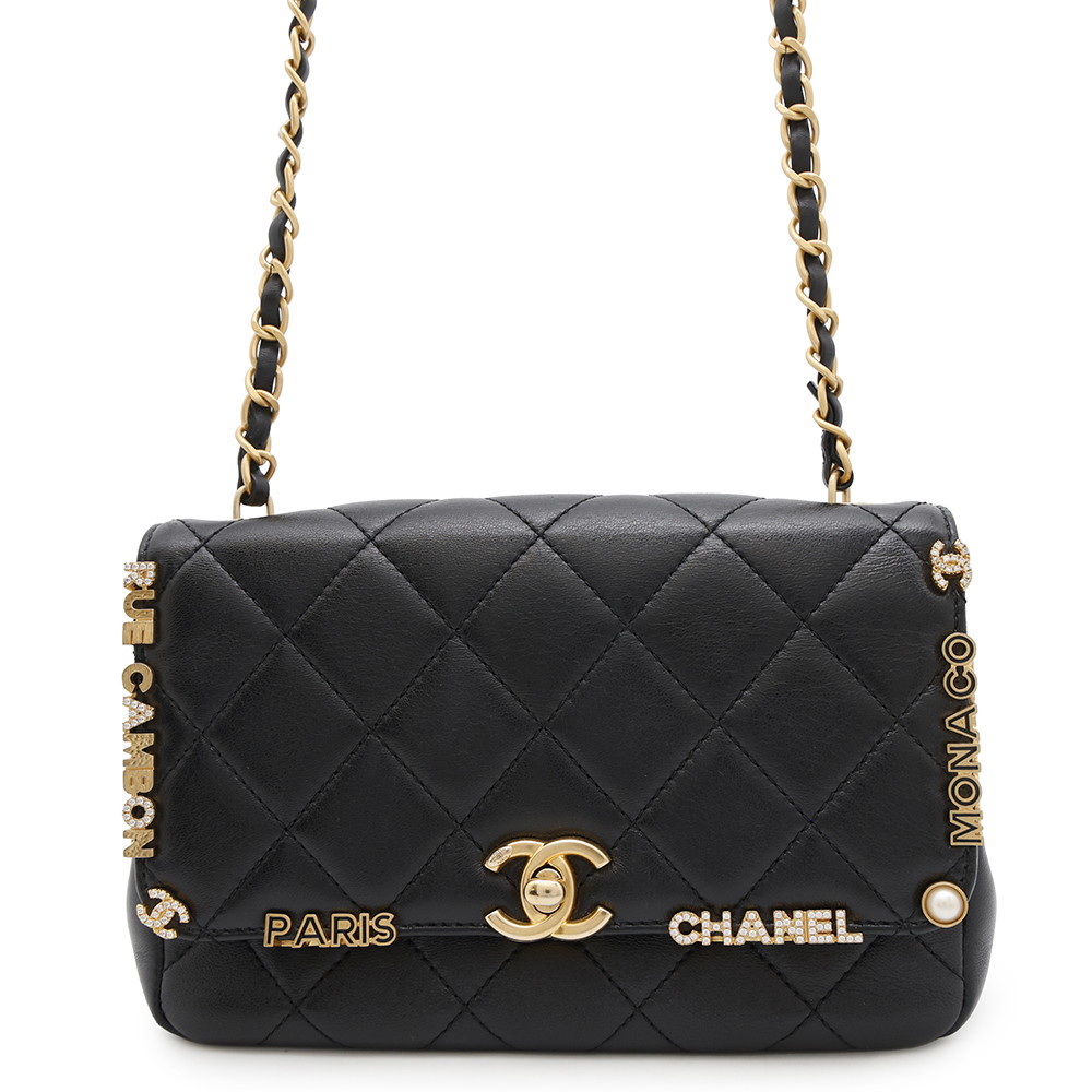 美品 シャネル ツイード ラムスキン 手袋 グローブ 黒 7.5 CHANEL グローブ - ラムスキン、ブラック — ファッション | CHANEL シャネル