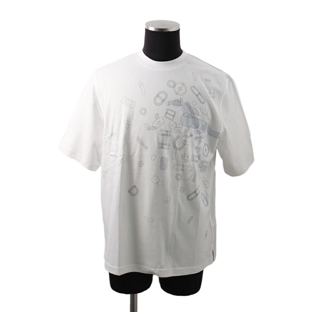 HERMES 大人のお洒落 Tシャツ 半袖 ロゴ Fragments Equestres 楽天市場】エルメス Tシャツ フラグメント・エクエストレス