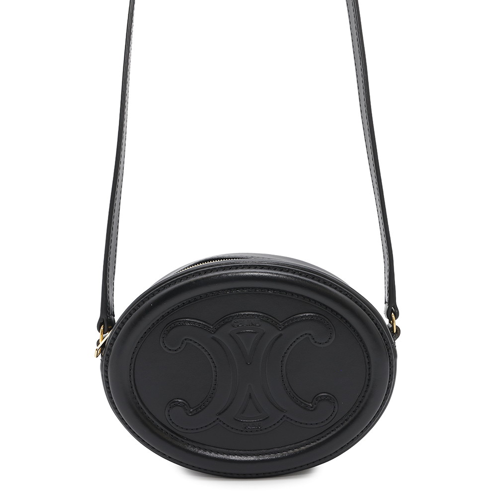 【CELINE】お洒落♪lady's キュイル トリオンフ オーバルバッグ ☆Celine☆オーバルバッグ キュイル トリオンフ (CELINE