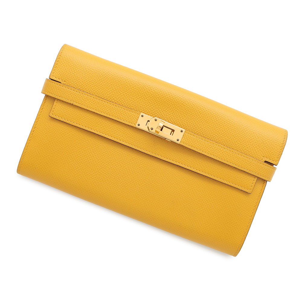 専用　美品☆　エルメス　ケリーウォレット　エプソン　イエロー×シルバー　□R刻印 楽天市場】【財布】HERMES エルメス ケリーウォレット 2つ折長