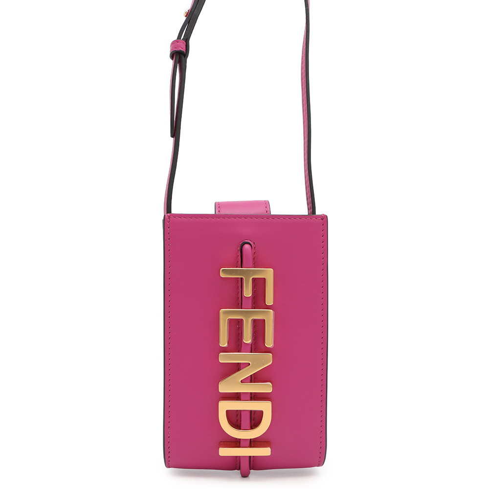 FENDI フェンディ 巾着ショルダー かごバッグ FENDI PACK フェンディ バッグ 巾着 ショルダーバッグ ピンク