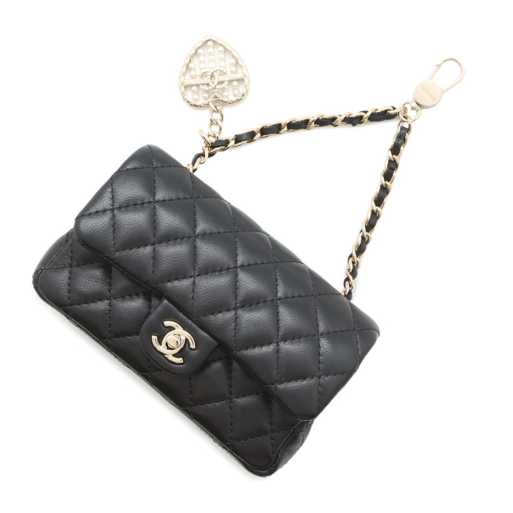 CHANELシャネル✨ ココマーク キーホルダ バッグチャーム マトラッセ CHANEL／シャネル／ヴィンテージ／ココマーク／マイクロ