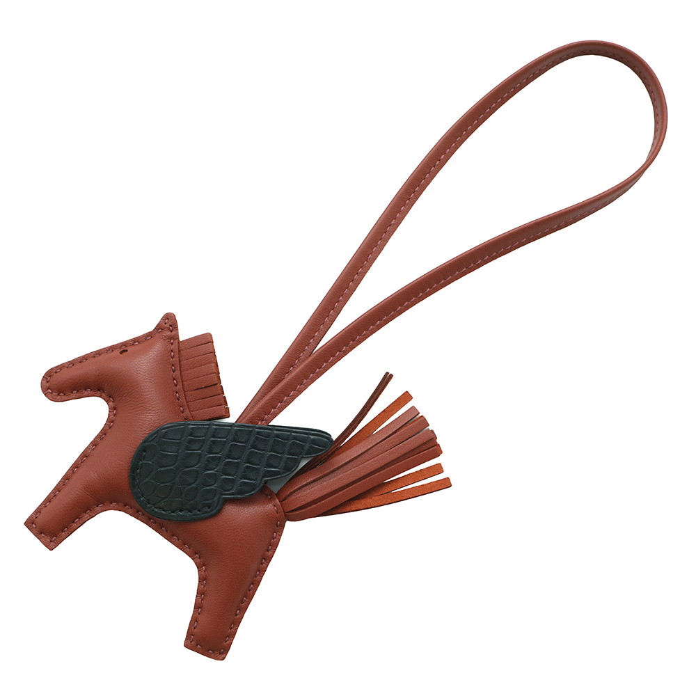 ❤未使用品❤タツノオトシゴチャーム ヴェールフィズ エルメス B刻印 箱付き エルメス イボ チャーム タツノオトシゴ ヴェールフィズ