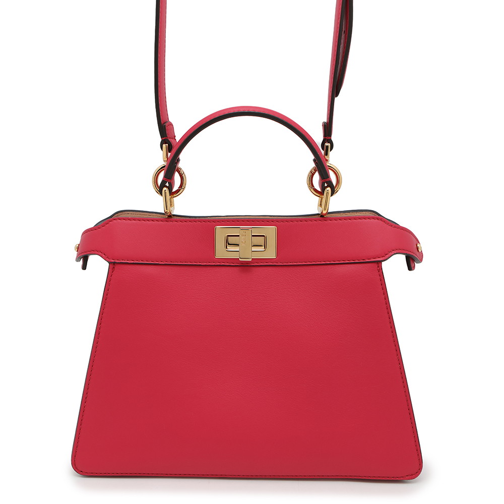 FENDI フェンディ　レザー ショルダーバッグ　ピーカブー　2way 美品 FENDI】フェンディ ミニピーカブー Peekaboo 8BN227 ハンドバッグ