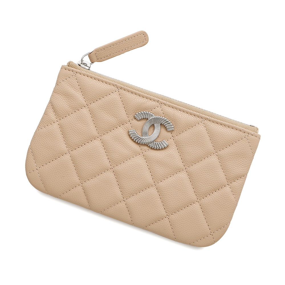 超美品CHANELシャネル本革キルティングポーチ(男女兼用) 楽天市場】シャネル ポーチ CHANEL ラウンドファスナー