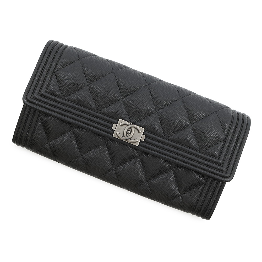 希少✨ シャネル 長財布 ボーイシャネル ラムスキン ゴールド金具 22番 黒 楽天市場】シャネル CHANEL 三つ折り 折財布 ミニ財布 19 ナイン