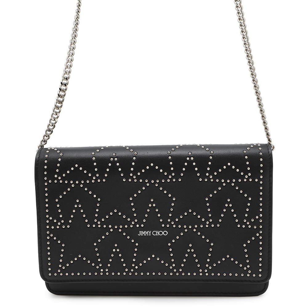 楽天市場】ジミーチュウ 財布 レザー チェーン付き チェーンウォレット