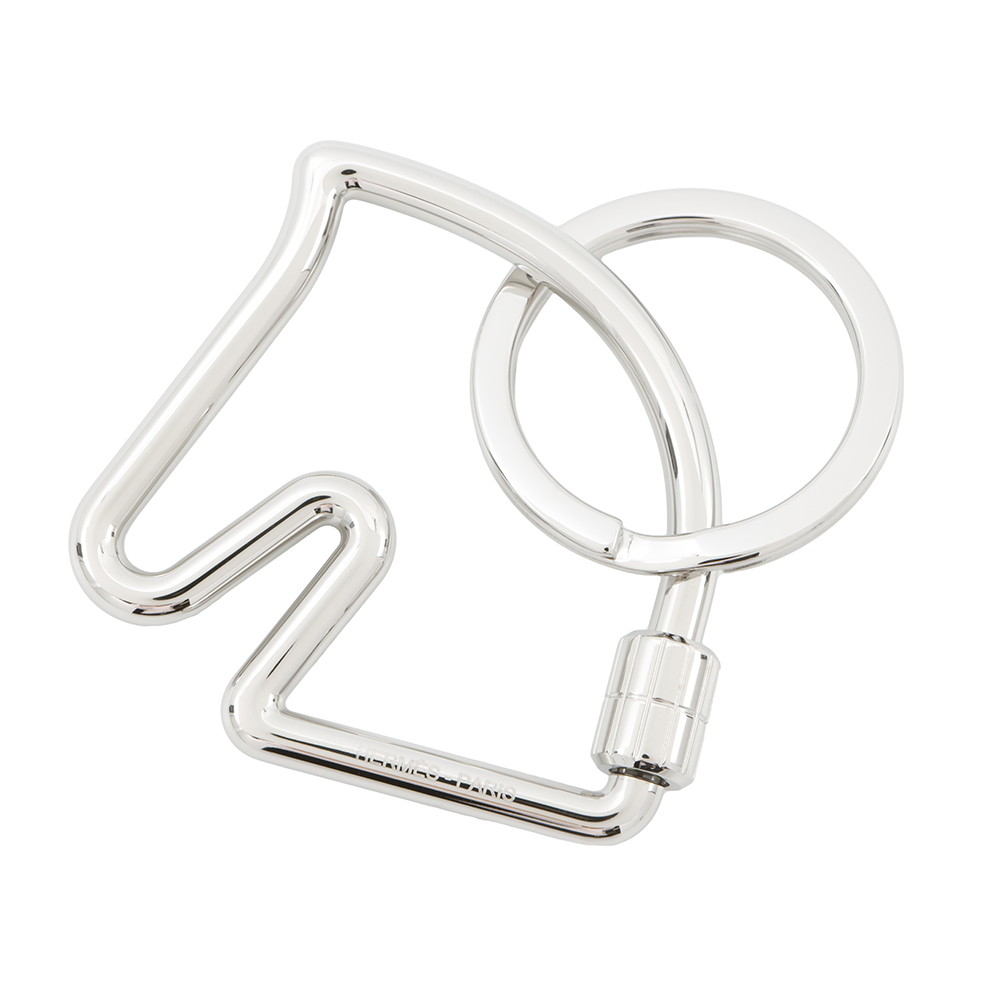 HERMES エルメス キーリング ポルト クレ タブ キーホルダー ブラウン HERMES エルメス キーリング ポルト クレ タブ キーホルダー