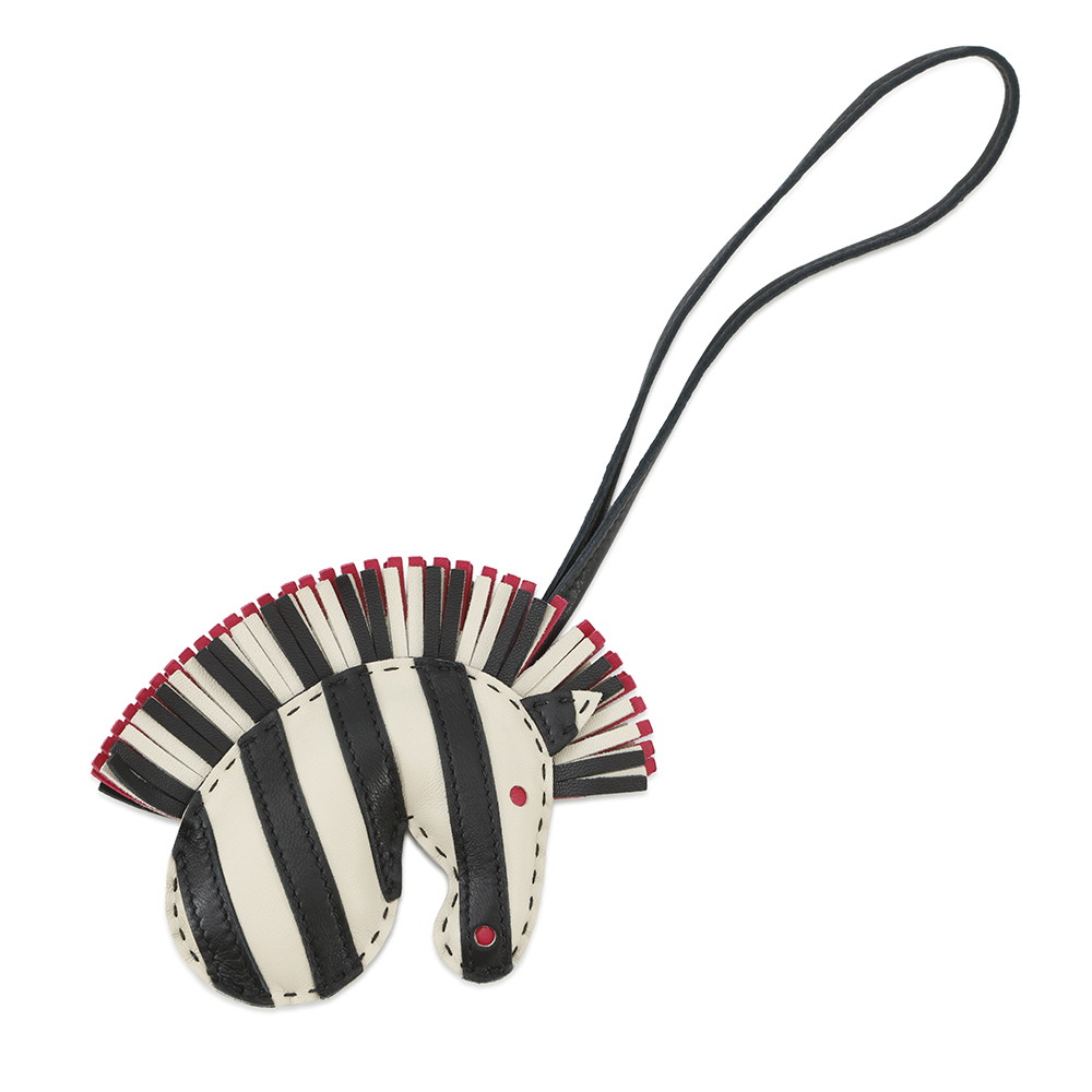 エルメス　HERMES ジージーサバンナ　ゼブラ　バッグチャーム　Z刻印 エルメス HERMES ジージーサバンナ ゼブラ バッグチャーム Z刻印