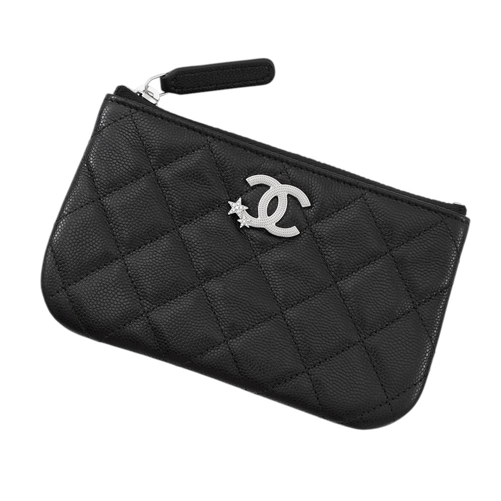 楽天市場】シャネル ポーチ CHANEL ラウンドファスナー