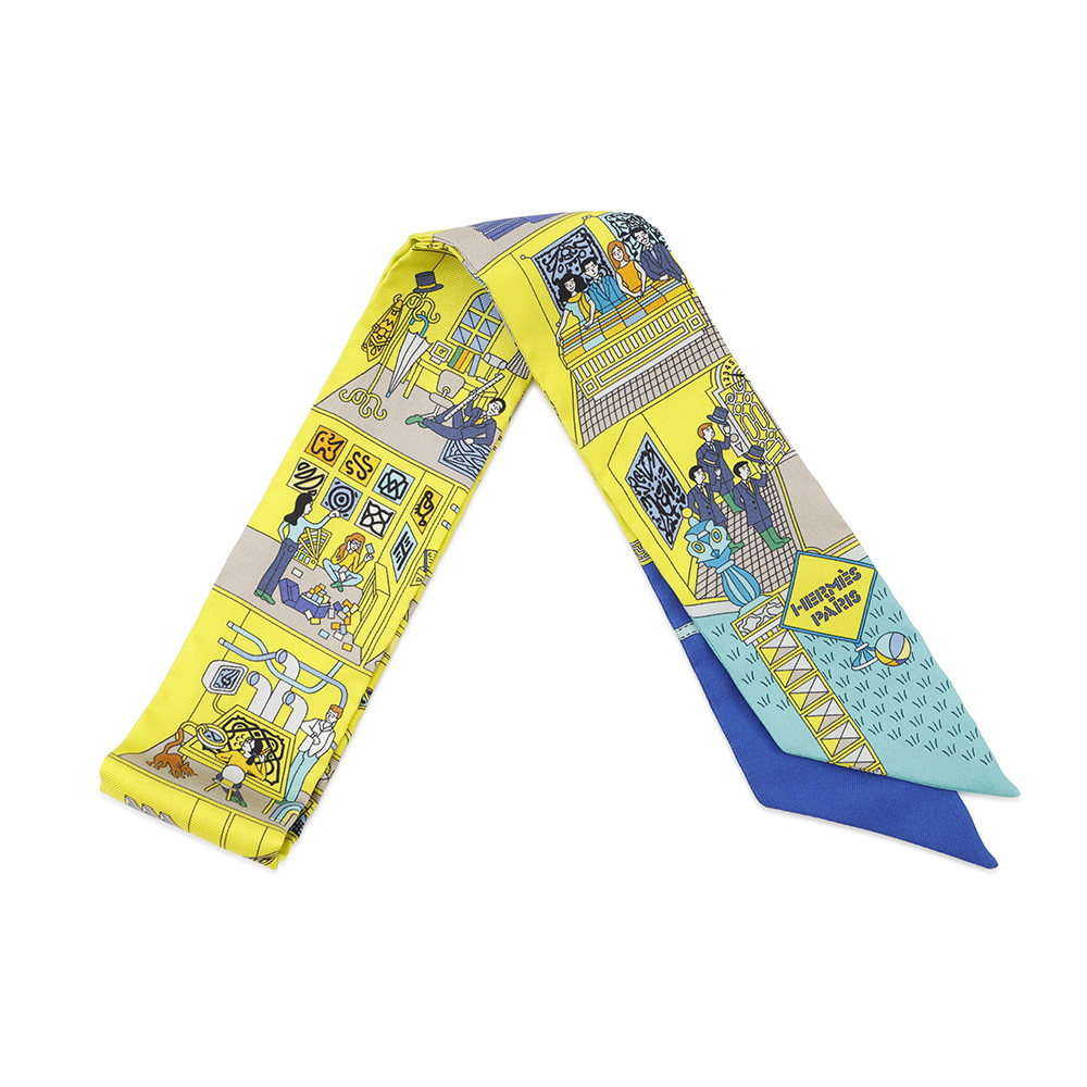 エルメス HERMES ツイリー 鞍職人の花束 2025春夏コレクション いつものコーデにプラス♪】HERMES☆ツイリー《鞍職人の花束》 (HERMES