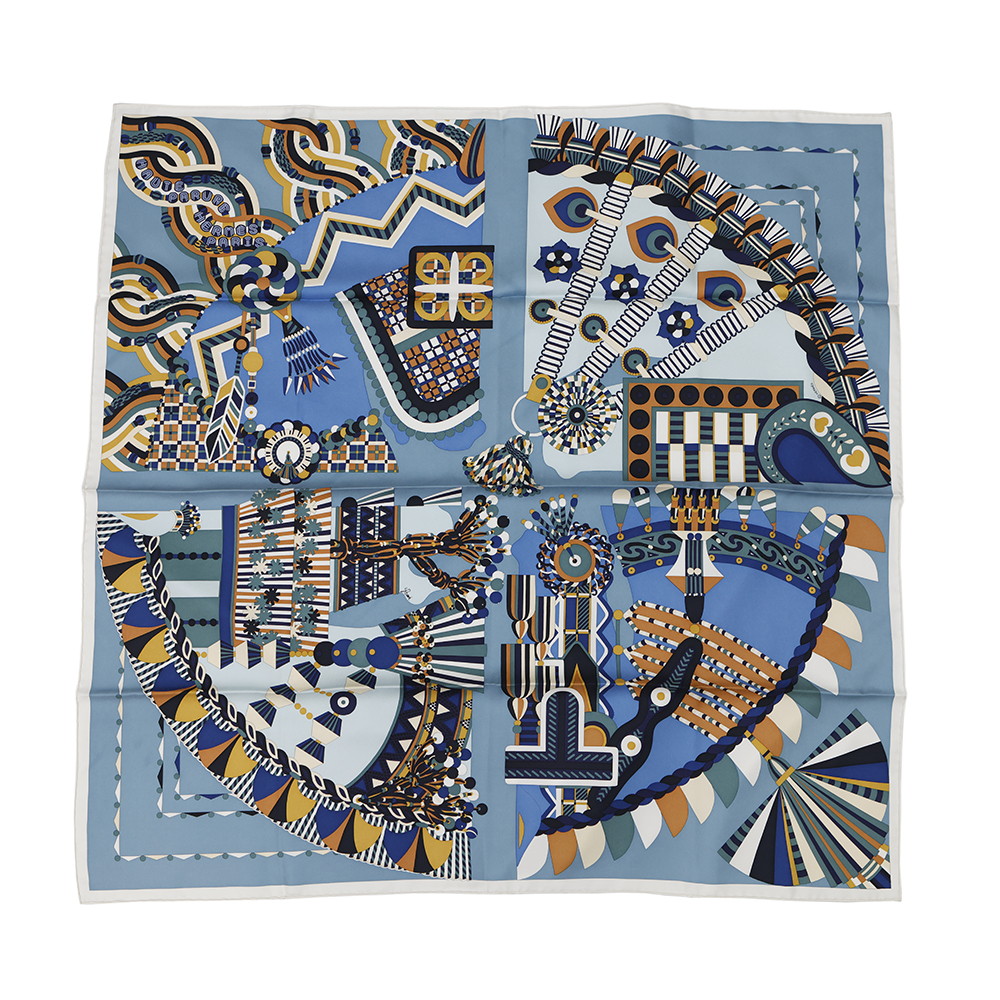 楽天市場】エルメス スカーフ カレ90 24番地のミステリー Mystere au