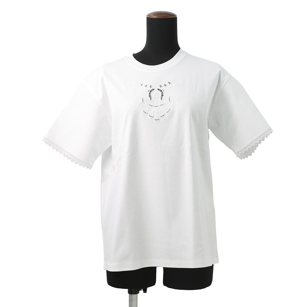 HERMES エルメス　半袖カットソー Tシャツ コットン HERMES - エルメス HERMES ニット Tシャツ 半袖 ショート