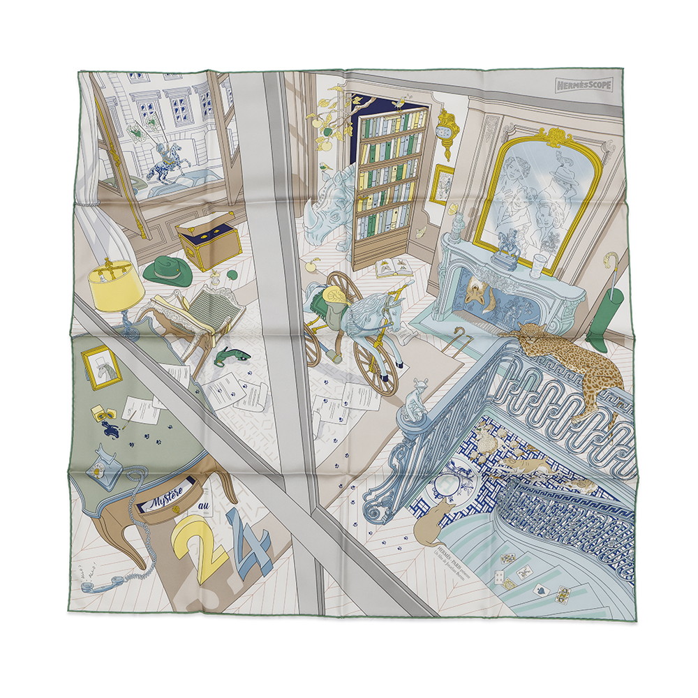 楽天市場】エルメス スカーフ カレ70 ファニー・アイスクリーム FUNNY