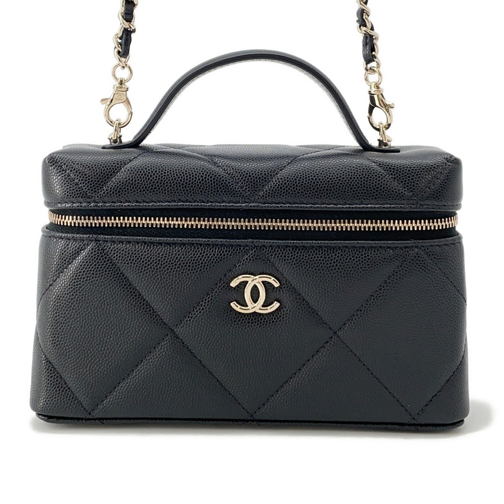 CHANEL シャネル 2.55 ハンドバッグ、エイジド カーフスキン、ブラック