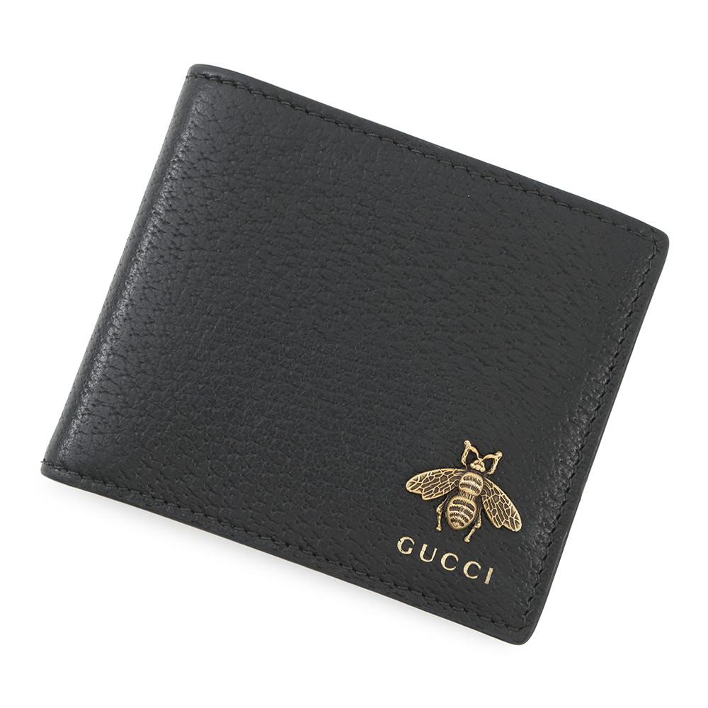 美品 GUCCI グッチ 折り財布 アニマリエ ビー 蜂 レザー 黒523664 imgrc0096084473.jpg